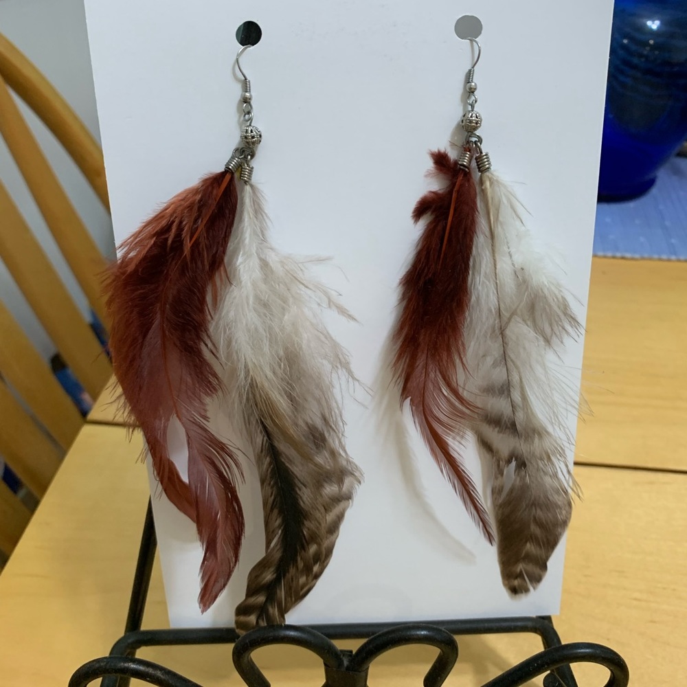 Fun Long Feather Earrings!